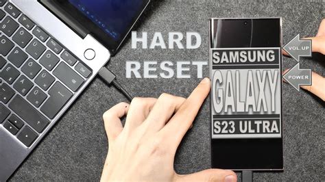 Выбор опции hard reset