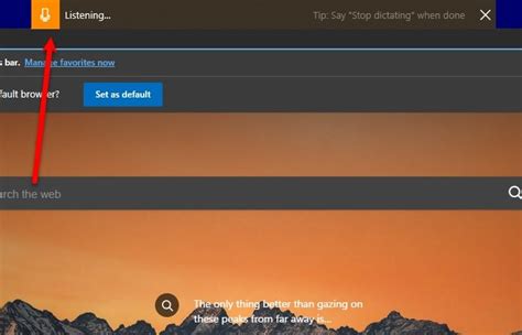 Голосовой набор в Microsoft Edge в Windows 10: все, что нужно знать