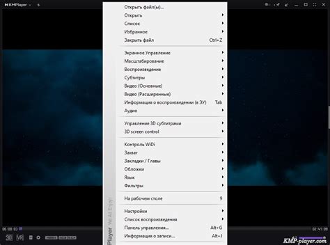 Дополнительные возможности KMPlayer для Windows 10
