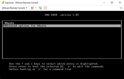 Загрузка Ubuntu в режиме текстовой консоли