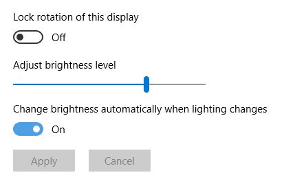 Как включить адаптивную яркость в Windows 10
