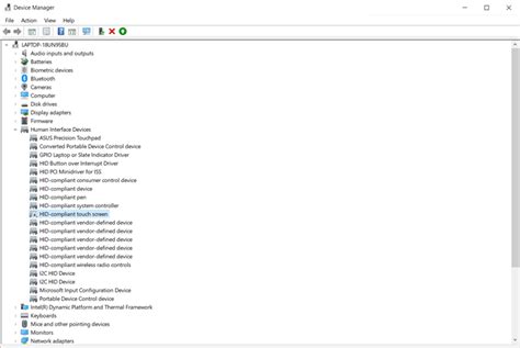 Как загрузить или обновить драйвер сенсорного экрана HID-совместимого устройства: