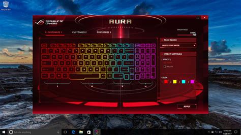 Как изменить цвет клавиатуры на Asus TUF Gaming A15