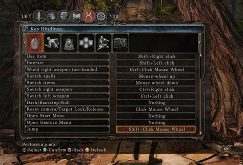 Как сменить управление в Dark Souls 3 с геймпада на клавиатуру