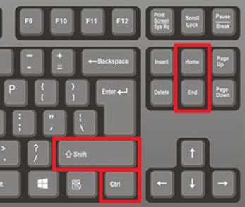 Клавиша "Ctrl+A": выделение всего текста на странице