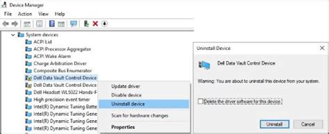 Назначение устройства Dell Data Vault Control Device