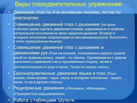 Обследование оптико-пространственного гнозиса: список заданий