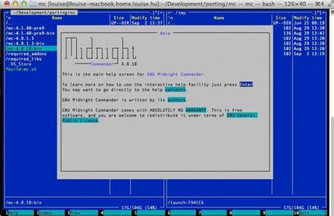 Описание Midnight Commander