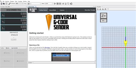 Отправка G-кода на CNC-машину с помощью Universal G Code Sender Windows 