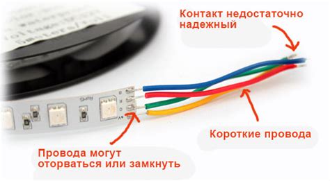 Подготовка к подключению светодиодной балки