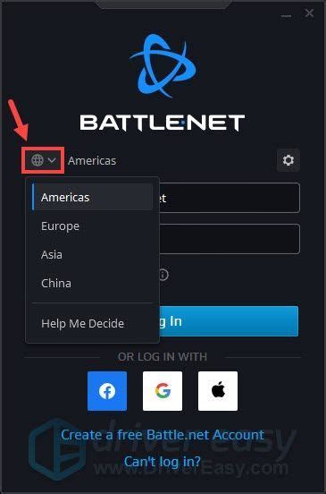 Подключение к серверам Battle Net