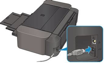 Подключение принтера к компьютеру с помощью USB-кабеля
