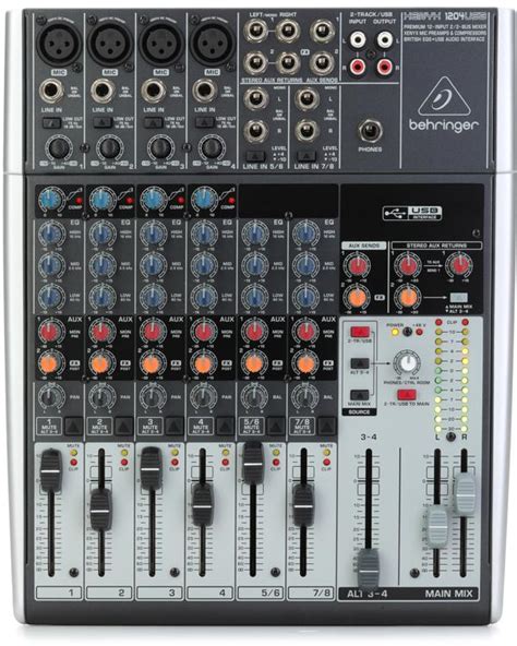 Подключение Behringer Xenyx 1204USB к компьютеру: пошаговая инструкция