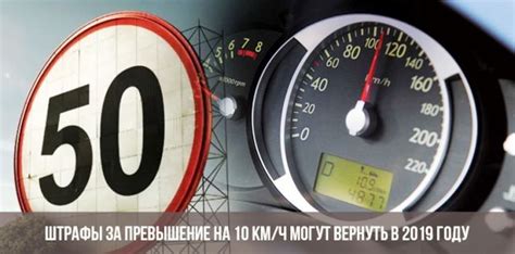Правила и штрафы при нарушении ограничения скорости