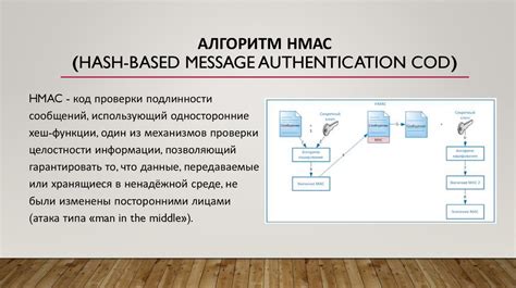 Проверка аутентичности и целостности сообщений