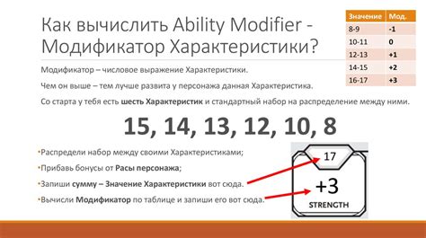 Распределение очков опыта