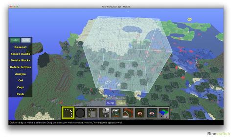 Редактирование карты в MCEdit