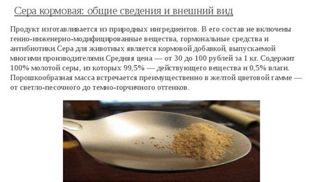 Сера: общие сведения и свойства