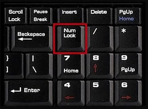 Советы по использованию клавиши numlock
