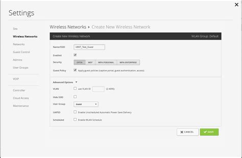 Создание новой Wi-Fi сети