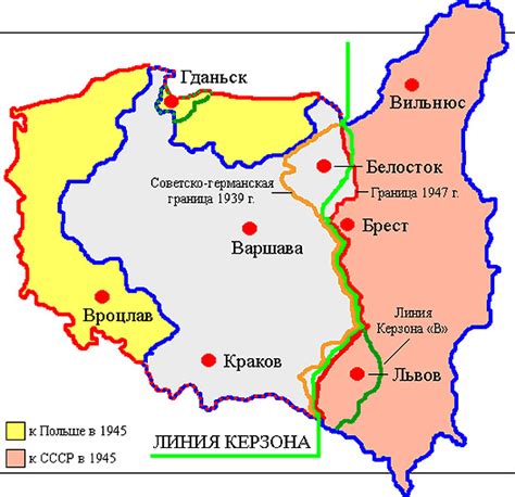 Территории, переданные Польше
