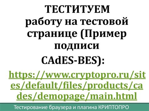 Тестирование и использование плагина