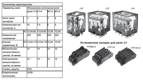 Технические параметры реле RM22TR33