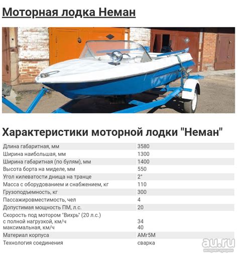Технические характеристики советских лодок