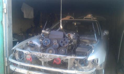 Установка двигателя 1jz