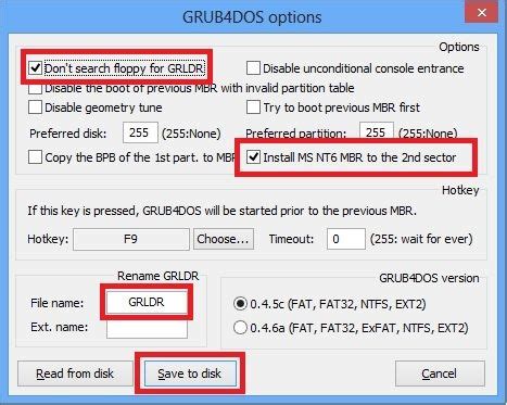 Установка grub uefi