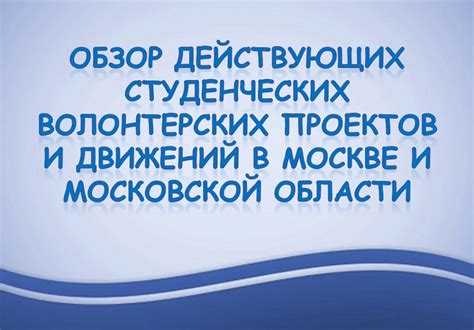 Фото с участием волонтерских и общественных проектов