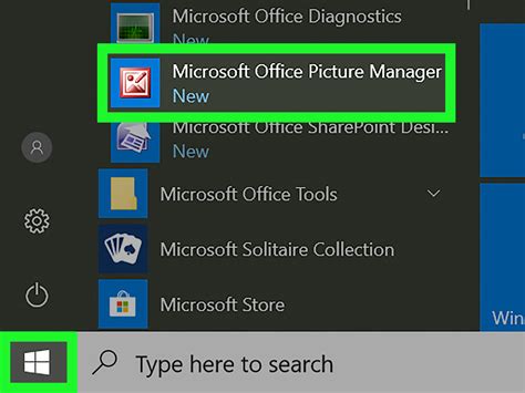 Шаг 3: Как найти "Microsoft Office Picture Manager" в Windows 10