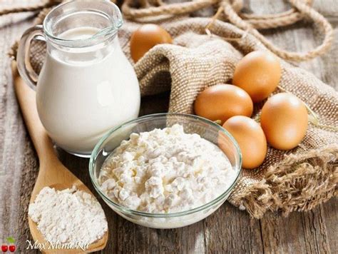 Яйца и молочные продукты в кондитерских изделиях