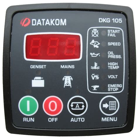 Использование Dkg 105 с генератором 