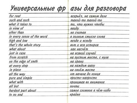  Примеры продолжений фраз 