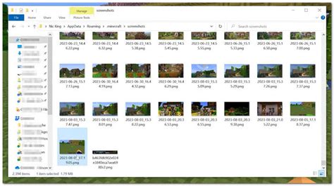  Путь к папке со скриншотами в Minecraft 