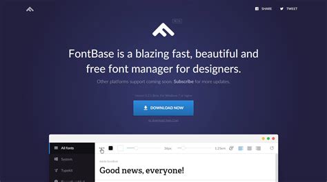  FontBase - удобный менеджер шрифтов для дизайнеров 