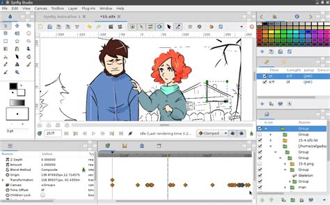 Synfig Studio - бесплатная программа для создания анимации 