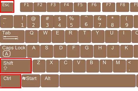 Ctrl + Shift + Esc