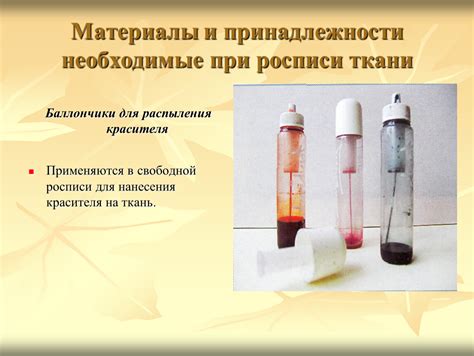 Необходимые принадлежности и материалы