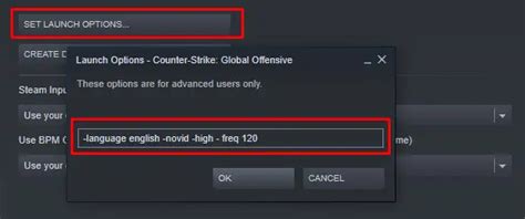Базовые параметры настройки в игре CS: GO