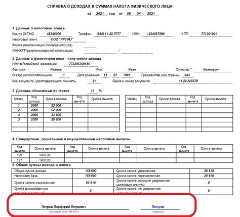 Важность точности информации в справке 2 НДФЛ: роль особого кода