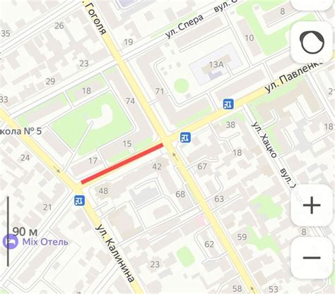Временное ограничение на карте: промежуток в сером цвете