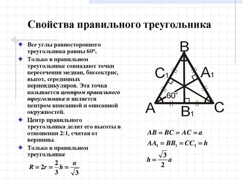 Значение правильного треугольника: основные понятия и свойства