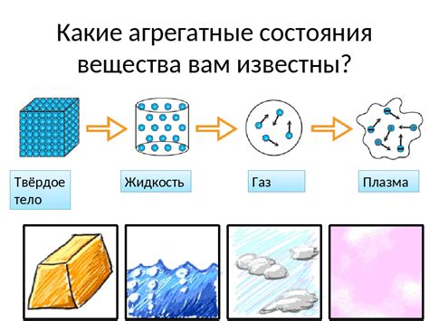 Изменения физического состояния вещества: разнообразие превращений и свойств