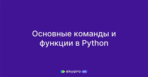 Основные функции и команды: практическое использование Disnake