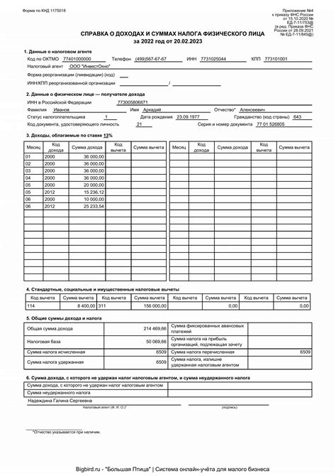 Примеры ситуаций и определение статуса, соответствующего коду 3023 в справке 2 НДФЛ
