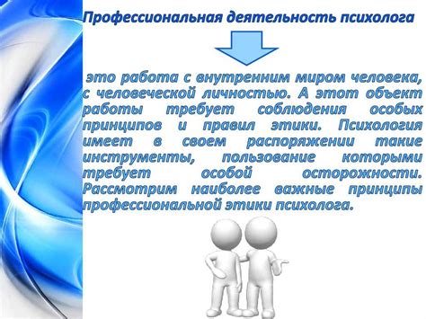 Принципы профессиональной ответственности и этики