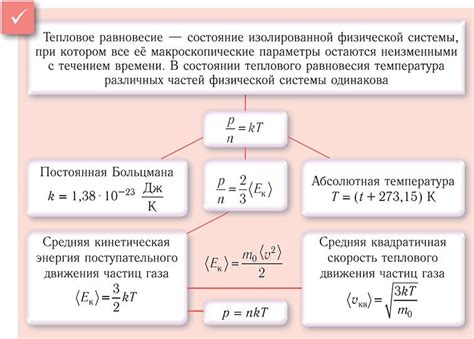 Связь между температурой и движением частиц вещества