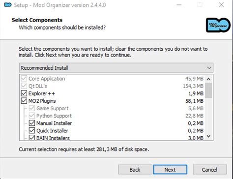 Установка дополнений с помощью Mod Organizer 2